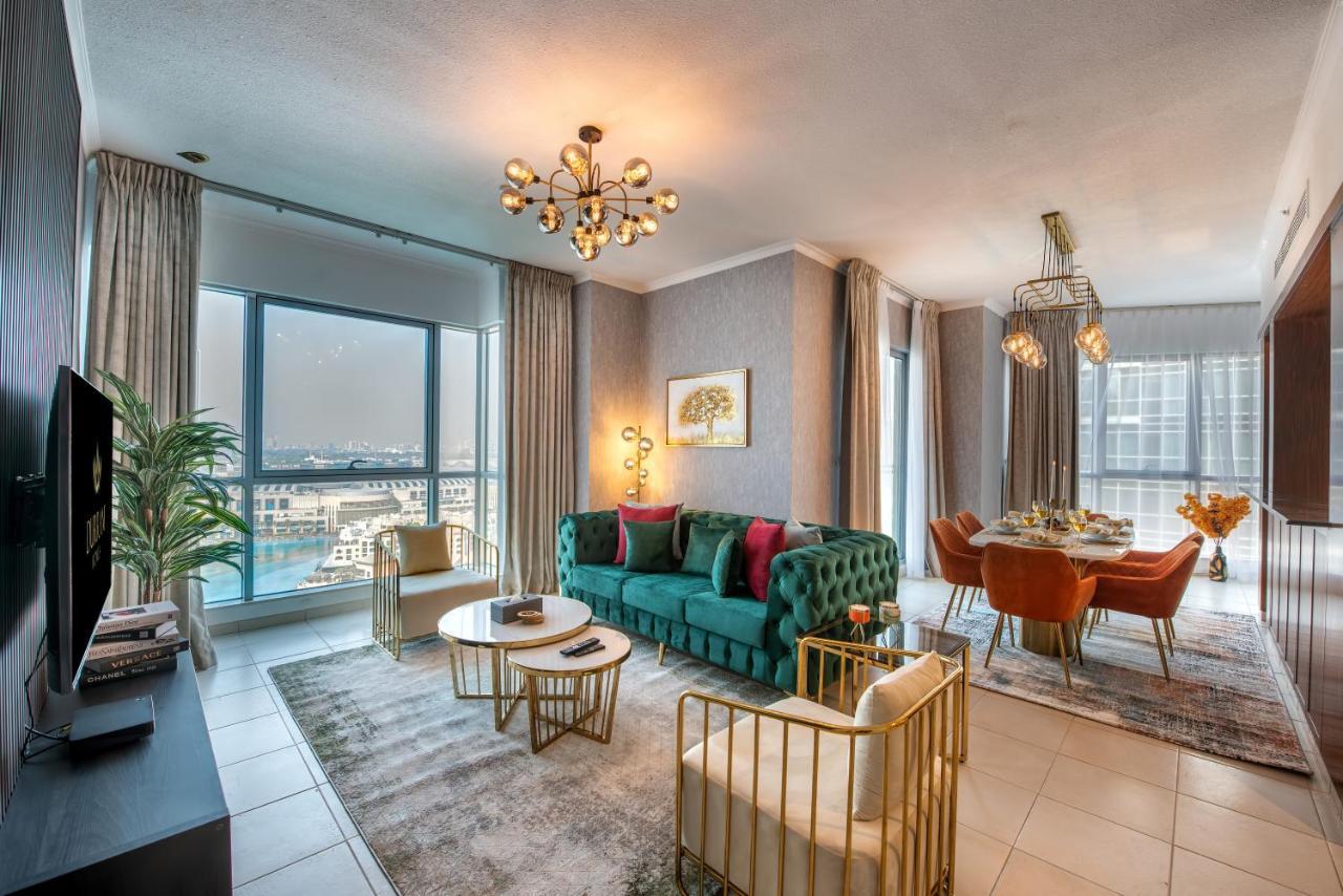 Durrani Homes - Luxe Living With Burj Khalifa And Fountain View - Third Room Without Partition Дубай Екстер'єр фото